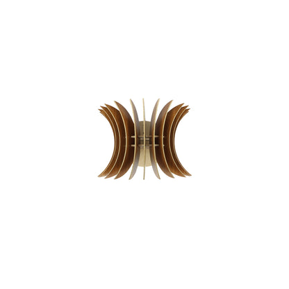 Aplique De Pared, Mdf , Nogal, 20x28x20, Casquillo E 27 Max 45 - 60_0