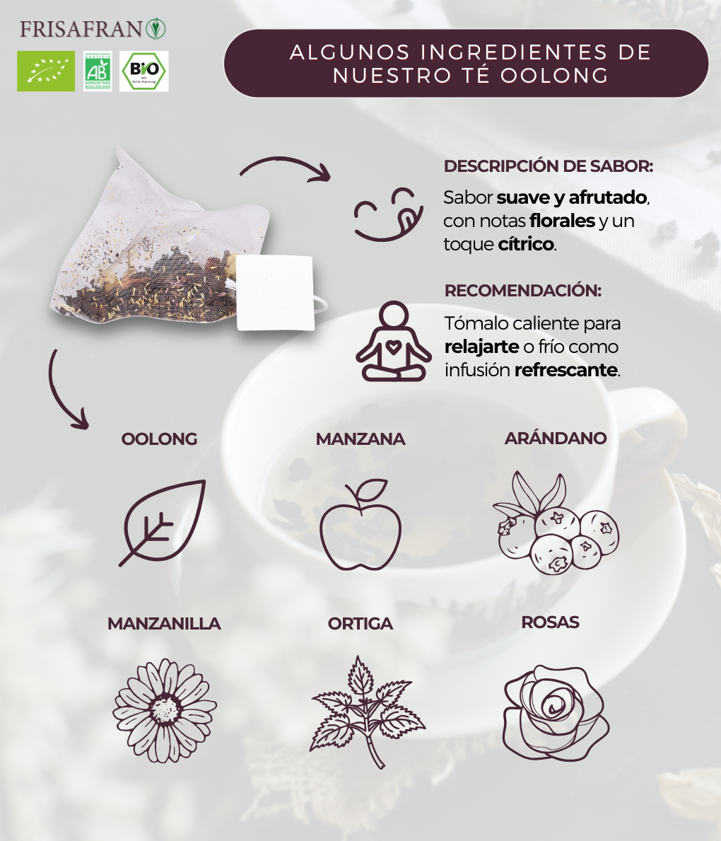 Té Oolong Ecológico | Pirámides | Calidad | Frisafran 30 Uds_4