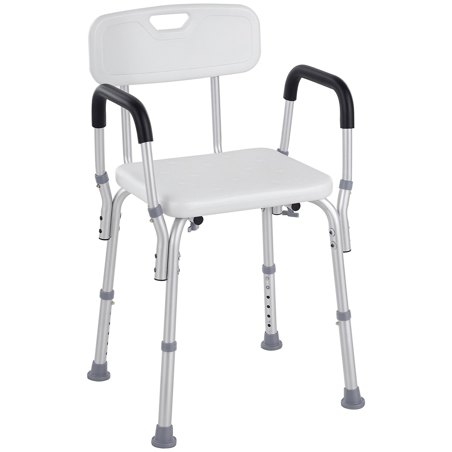Homcom Silla Ducha Personas Mayores Antideslizante Con Altura Ajustable_0