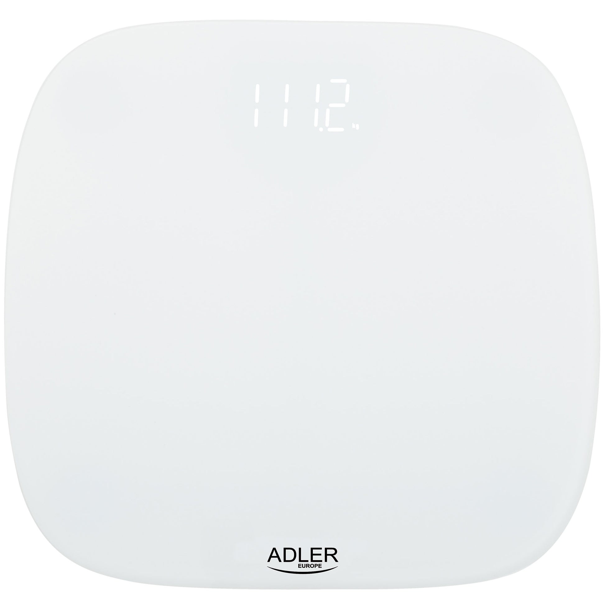 Báscula De Baño Digital Alta Precisión 180kg, Pantalla Led Apagado Automático, Vidrio Templado Adler Ad8176 Blanco