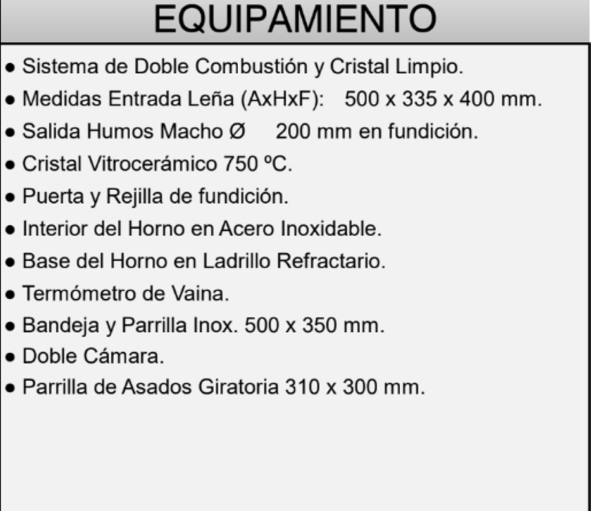 BRICOSOL Horno Leña Insertable FM - Interior Vermiculita - Modelo HLI 100_1