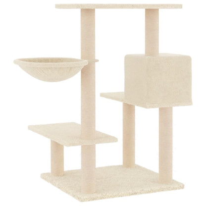 Vidaxl Rascador Para Gatos Con Postes De Sisal Color Crema 82,5 Cm_4