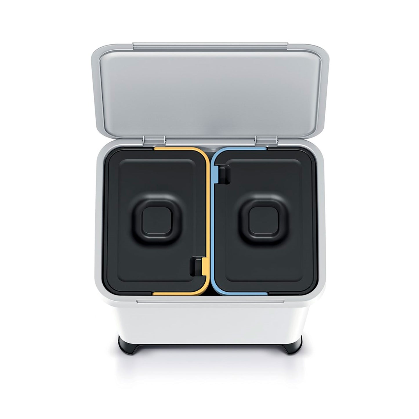 Sistema Clasificador De Reciclaje 2x10l Color Blanco Keden_4