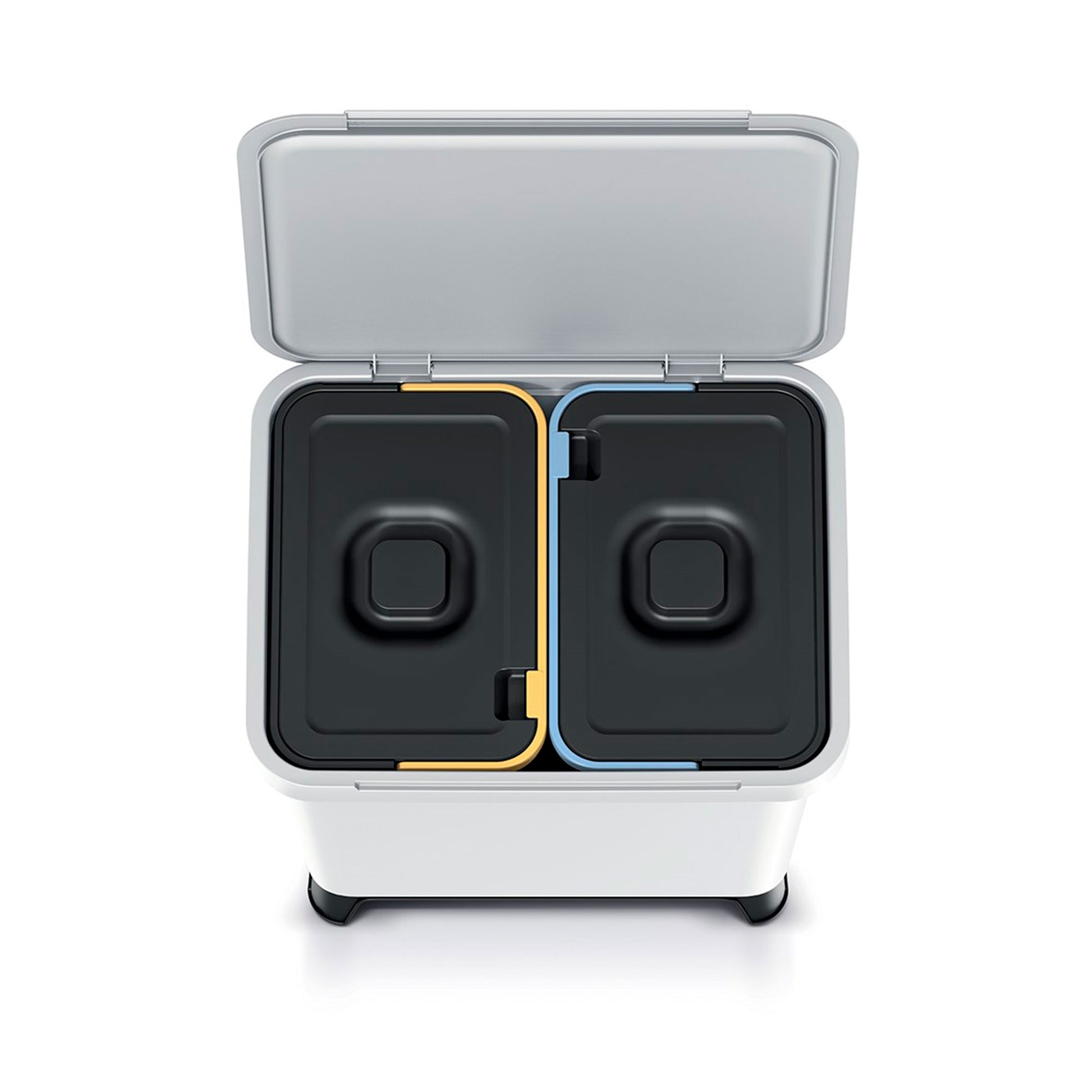 Sistema Clasificador De Reciclaje 2x10l Color Blanco Keden_4