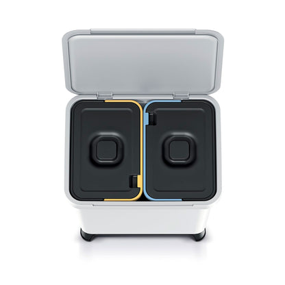 Sistema Clasificador De Reciclaje 2x10l Color Blanco Keden_4