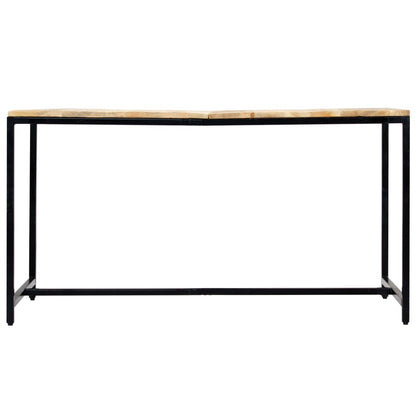Mesa De Comedor Madera Maciza De Mango Rugosa 140x70x75 Cm_1