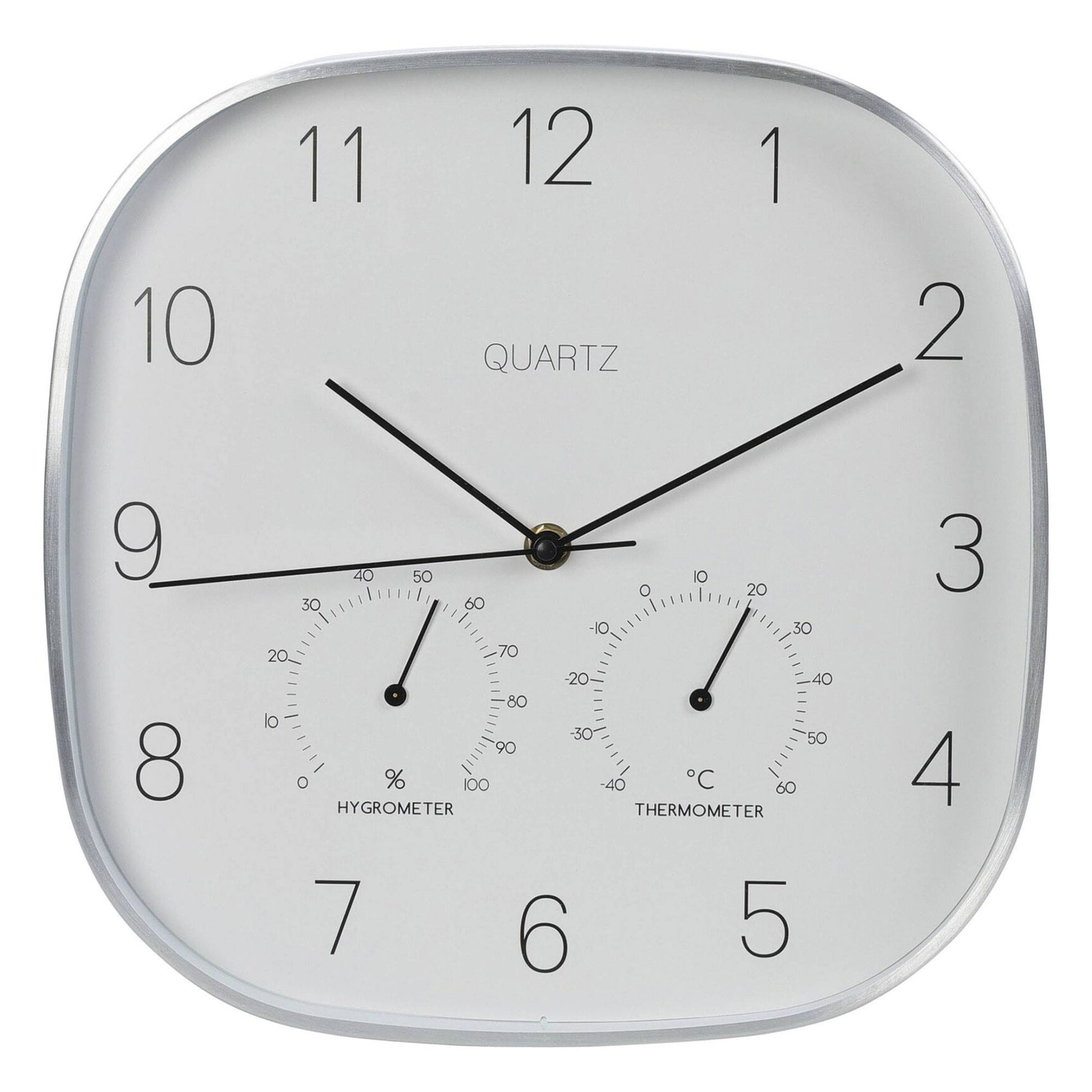 Well Home Reloj De Pared Marco Plateado Ø28,5x4cm_0
