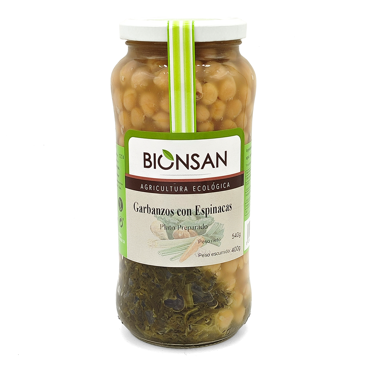 Garbanzos Con Espinacas Ecológicos 540gr_0