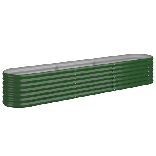 Jardinera Arriate Acero Galvanizado Verde 224x40x36 Cm_0