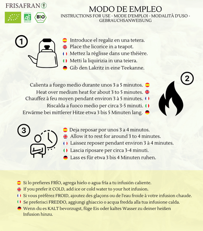 Infusión De Regaliz Digestiva Ecológica En Pirámides | Calidad | Frisafran 60 Uds_3