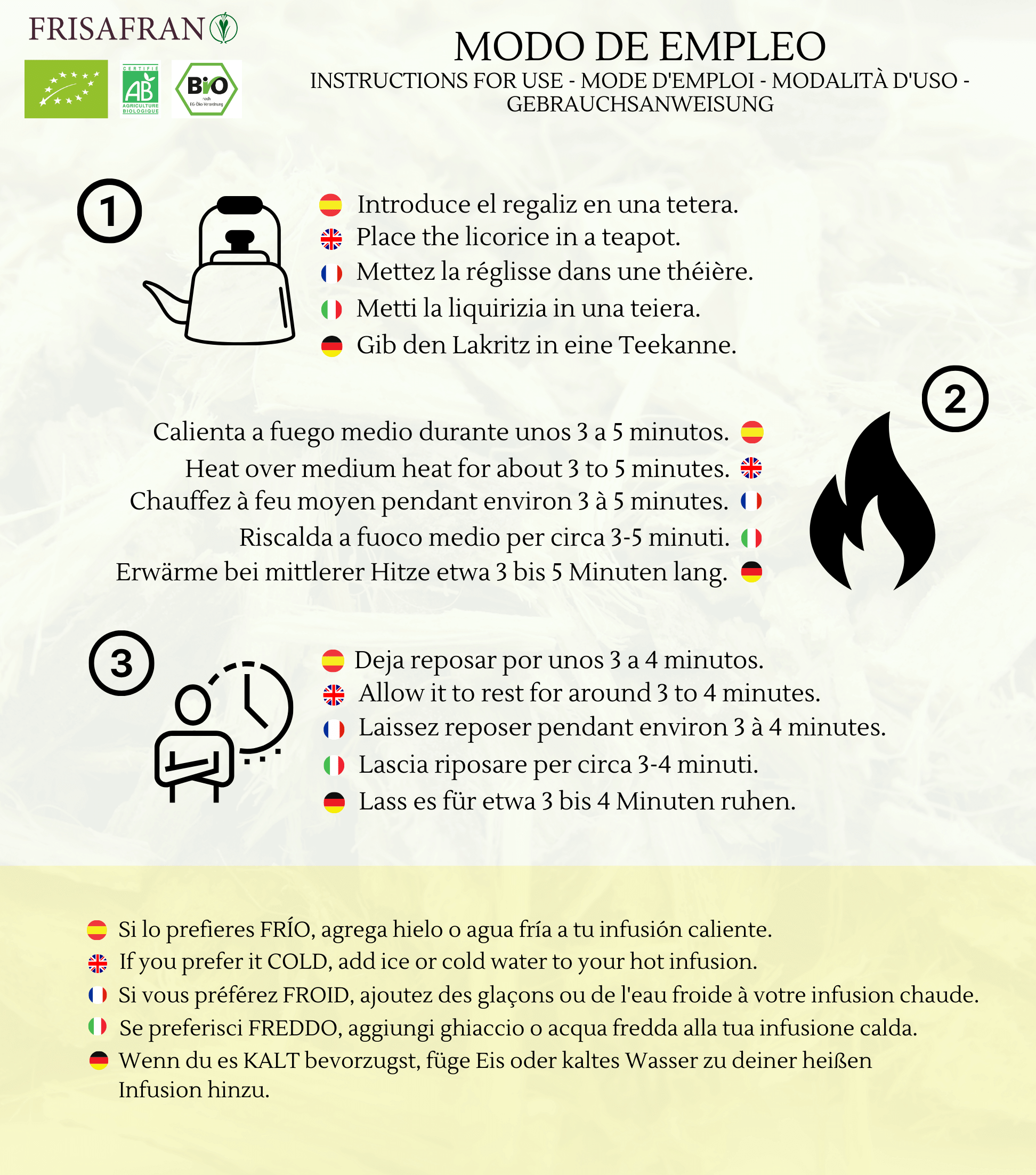 Infusión De Regaliz Digestiva Ecológica En Pirámides | Calidad | Frisafran 30 Uds_3