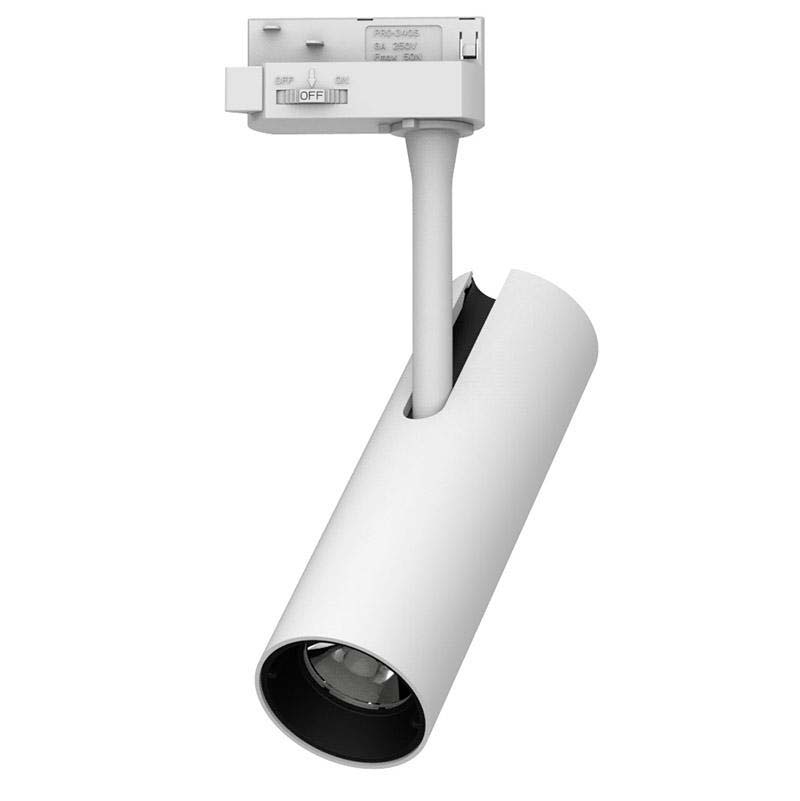 Foco Carril Trifásico 12w Prolux Rail Chip Led Cree, Driver Tridonic, Blanco Neutro_0
