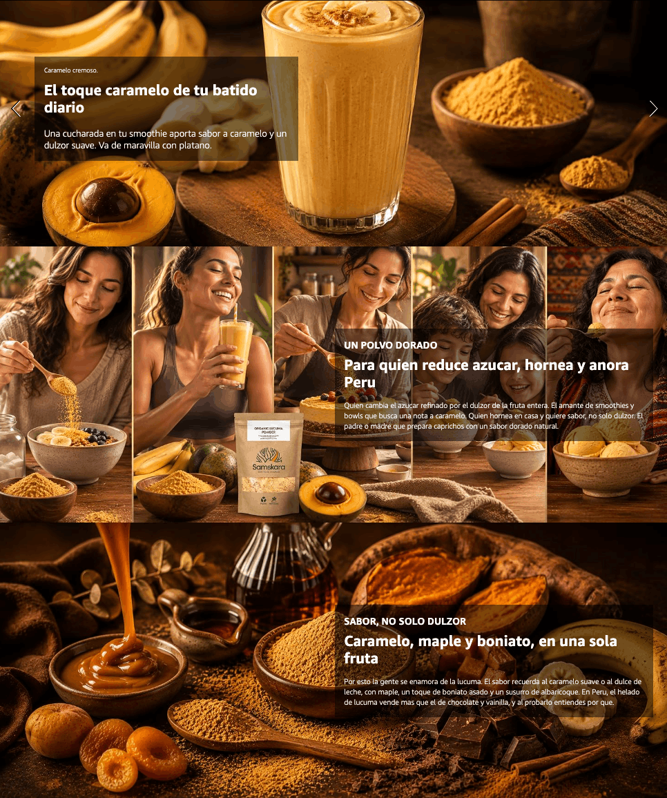 Lúcuma En Polvo Bio - 500g | Superalimento Ecológico Vegano Para Batidos, Smoothies Y Zumos, Sin Azúcares Añadidos_4
