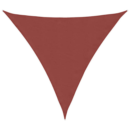 Vidaxl Toldo De Vela Triangular Tela Oxford Terracota 4,5x4,5x4,5 M_0