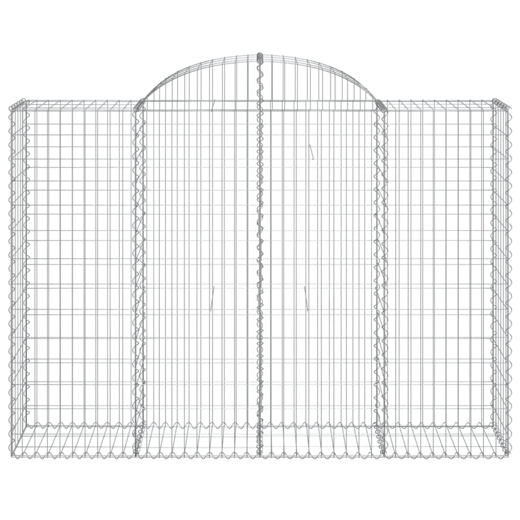 Cestas Gaviones 7 Uds Forma De Arco Hierro 200x50x140/160 Cm_3