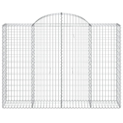 Cestas Gaviones 7 Uds Forma De Arco Hierro 200x50x140/160 Cm_3