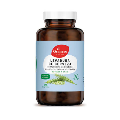 Levadura de Cerveza El Granero, 500 Comprimidos 400 mg