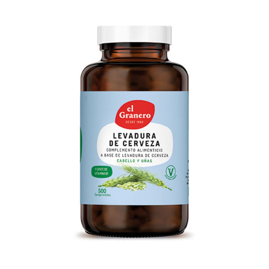 Levadura de Cerveza El Granero, 500 Comprimidos 400 mg