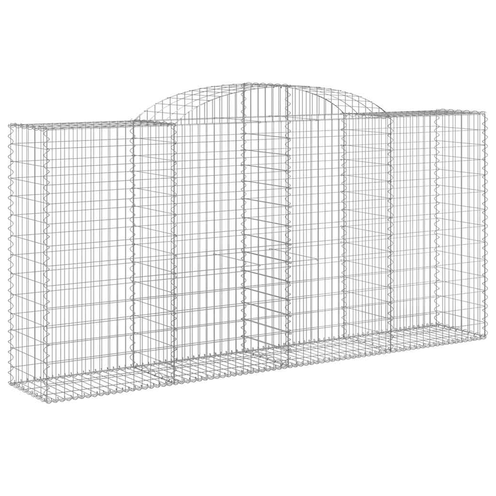 Cestas Gaviones 13 Uds Forma De Arco Hierro 300x50x140/160 Cm_2