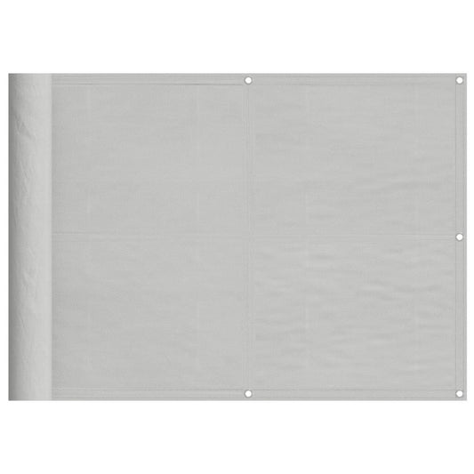 Vidaxl Pantalla De Balcón 100% Poliéster Oxford Gris Claro 75x400 Cm_0