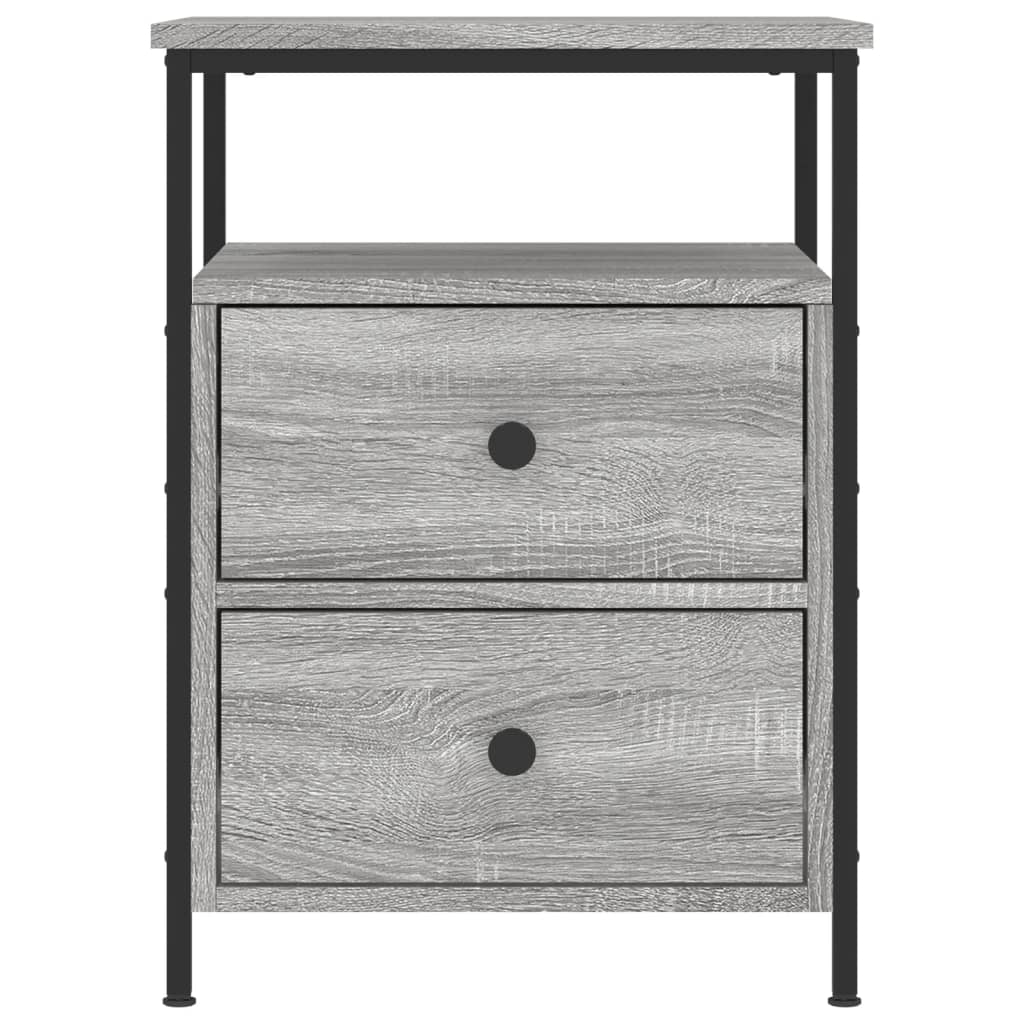 Mesita De Noche Madera De Ingeniería Gris Sonoma 44x45x60 Cm_3