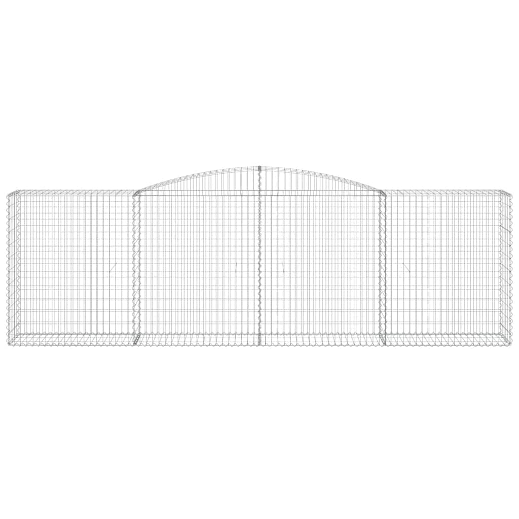 Cestas De Gaviones 6 Uds Forma De Arco Hierro 400x50x120/140 Cm_3