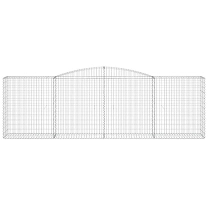 Cestas De Gaviones 6 Uds Forma De Arco Hierro 400x50x120/140 Cm_3