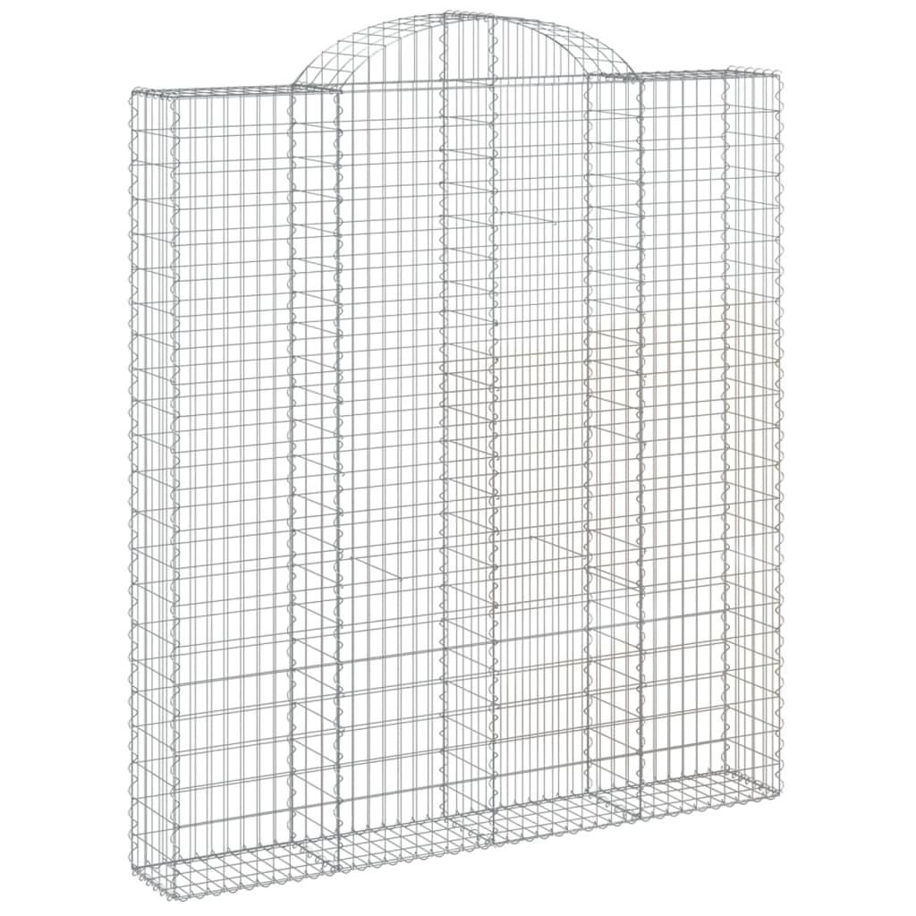 Cestas De Gaviones 6 Uds Forma De Arco Hierro 200x30x220/240 Cm_2