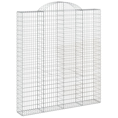 Cestas De Gaviones 5 Uds Forma De Arco Hierro 200x30x220/240 Cm_2
