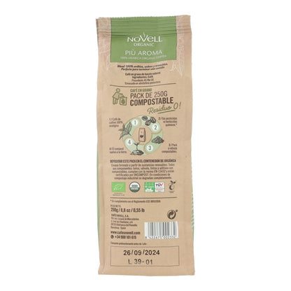 Café grano eco Compost cremoso Novell 250 g