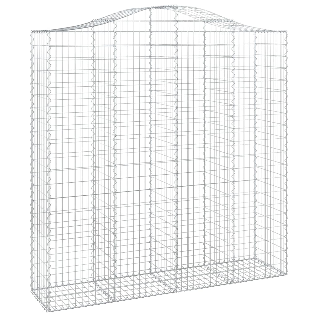 Cestas De Gaviones 2 Uds Forma De Arco Hierro 200x50x200/220 Cm_2