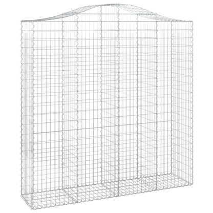 Cestas De Gaviones 2 Uds Forma De Arco Hierro 200x50x200/220 Cm_2