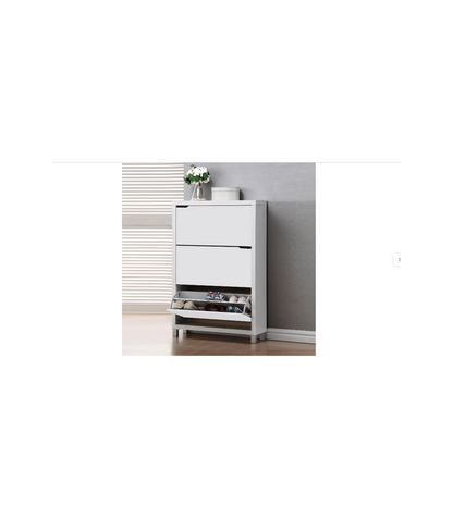 Zapatero 3 Puertas Kubox Acabado Blanco, 79 Cm(ancho) 119 Cm(altura) 24 Cm(fondo)_4