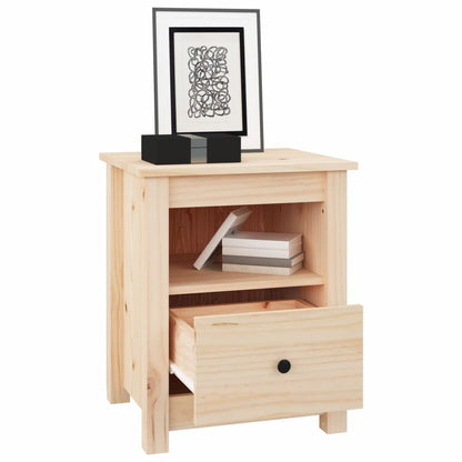 Mesitas De Noche 2 Uds Madera Maciza De Pino 40x35x49 Cm_1