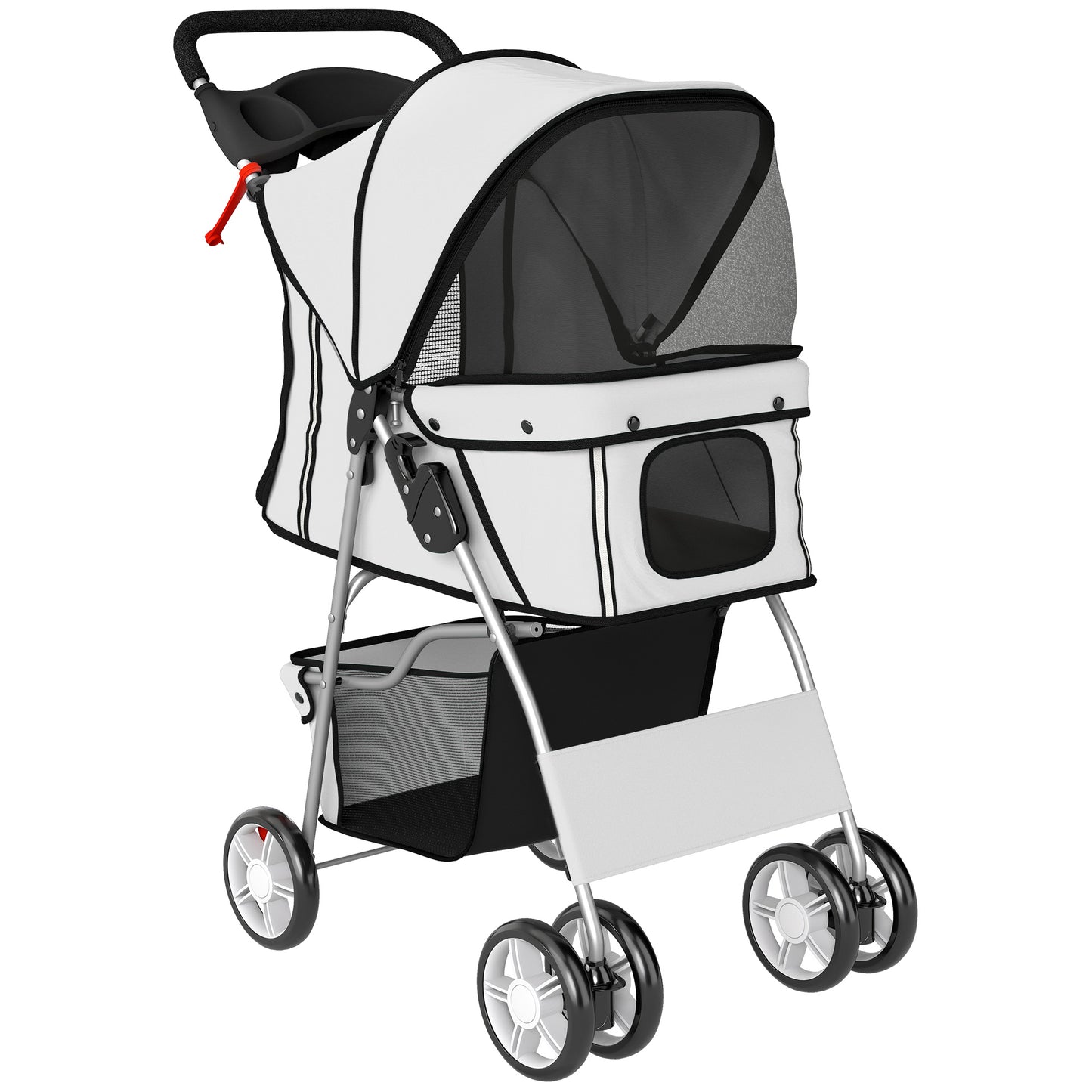 Pawhut Carrito Para Perros Plegable Hasta 10 Kg_0
