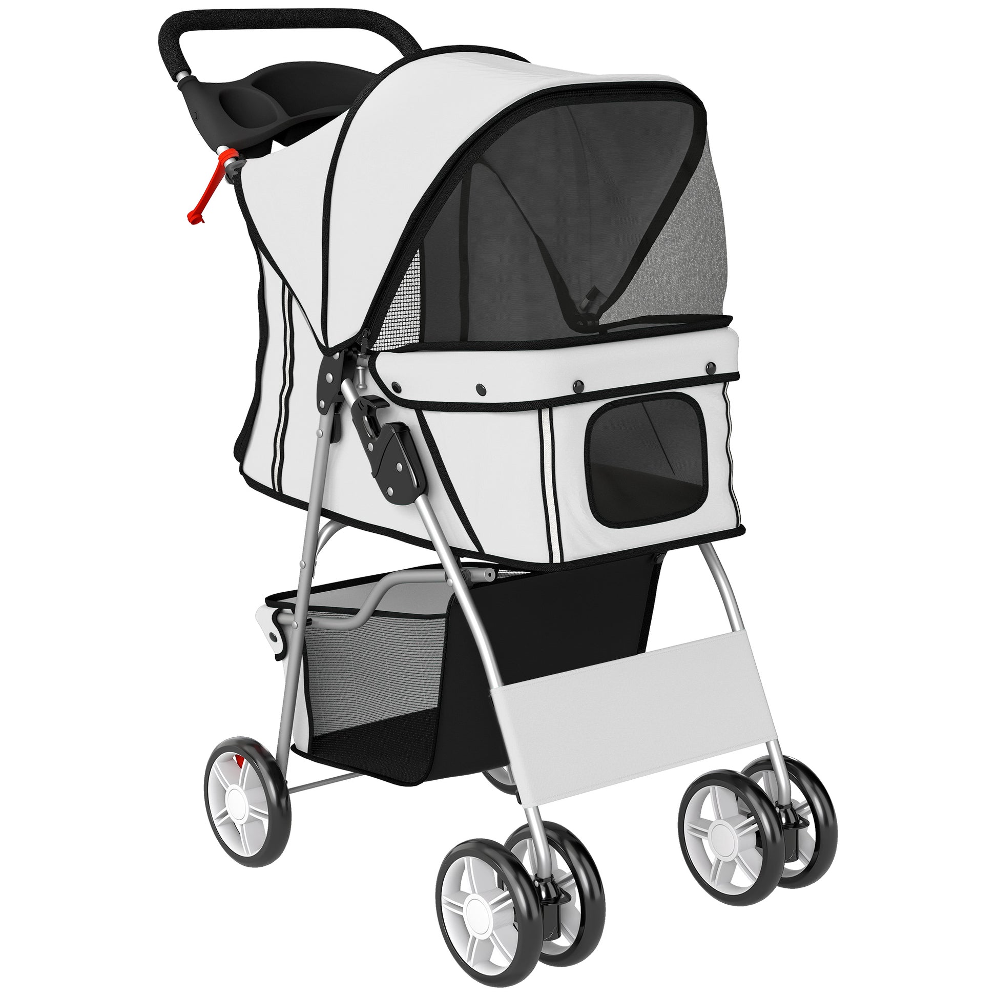 Pawhut Carrito Para Perros Plegable Hasta 10 Kg_0