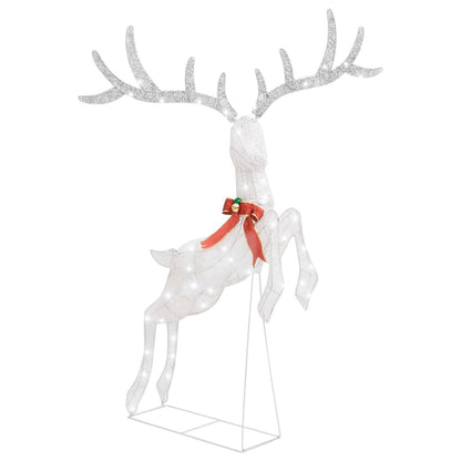 Vidaxl Reno Decorativo De Navidad Blanco 120 Leds Blanco Frío_0