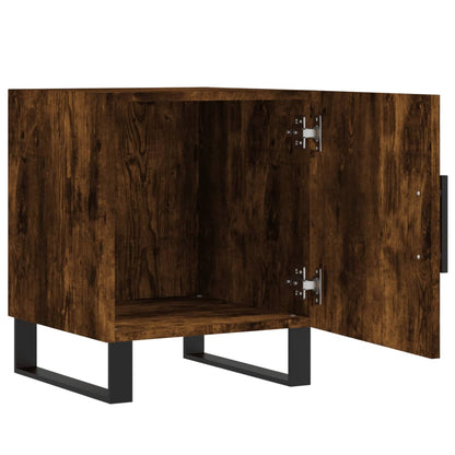 Mesitas Noche 2 Uds Madera Ingeniería Roble Ahumado 40x40x50 Cm_3