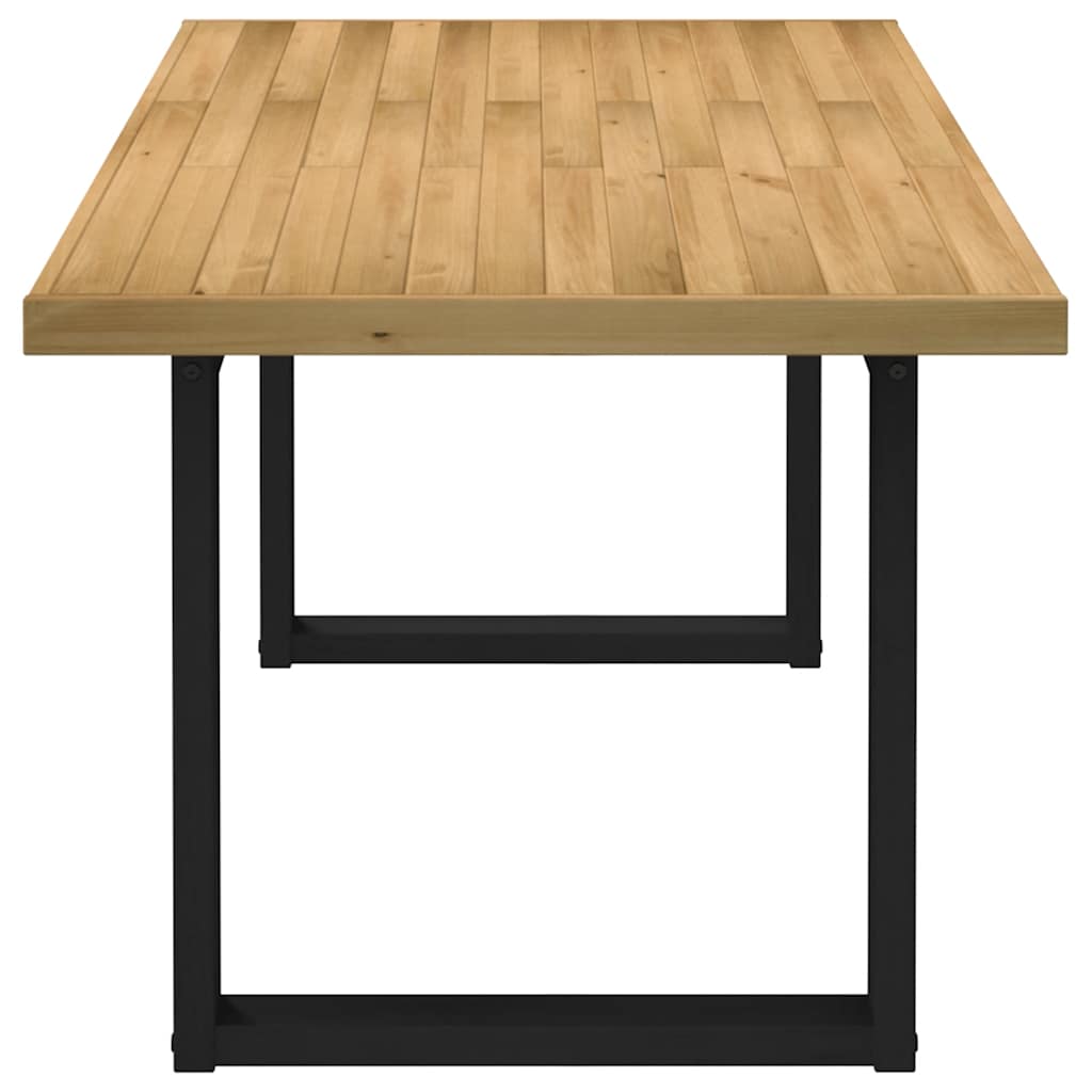 Mesa De Comedor noain Patas U Madera Maciza Pino 180x90x75 Cm_3