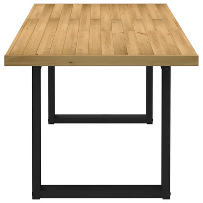 Mesa De Comedor noain Patas U Madera Maciza Pino 180x90x75 Cm_3
