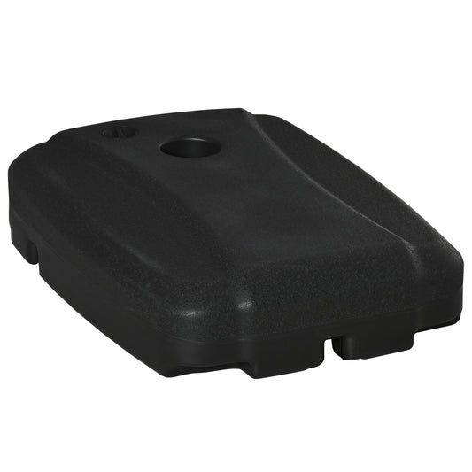 Outsunny Base Sombrilla Con 2 Ruedas Rellenable Agua 80kg Arena 90kg Mixto 100kg_0