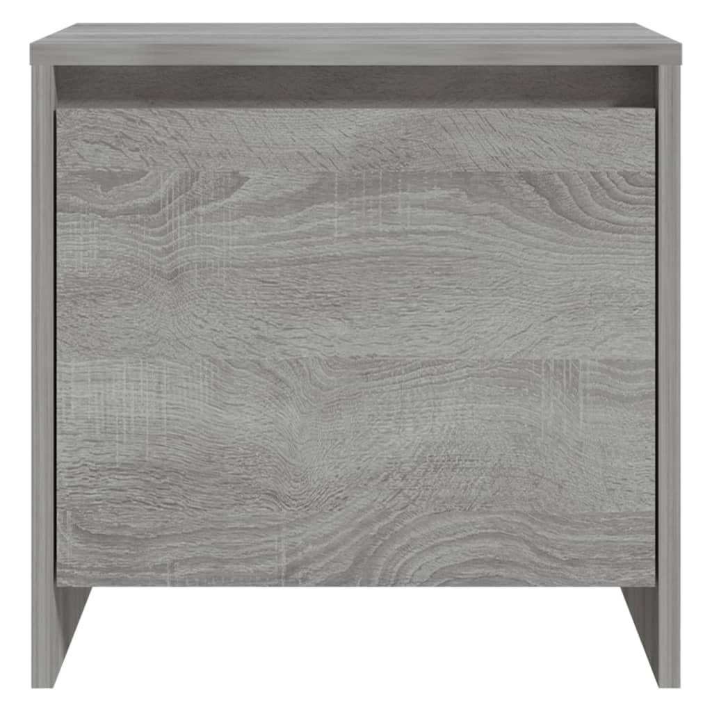 Mesita De Noche Madera De Ingeniería Gris Sonoma 45x34x44,5 Cm_2