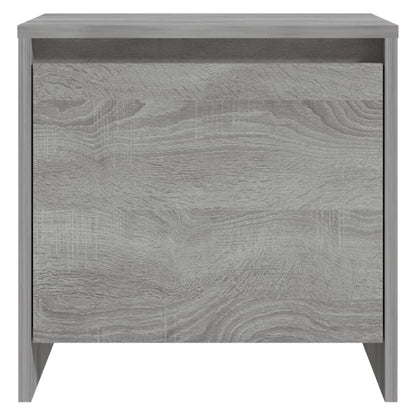 Mesita De Noche Madera De Ingeniería Gris Sonoma 45x34x44,5 Cm_2