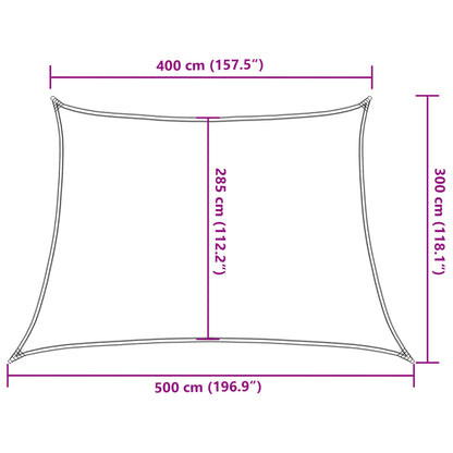 Vidaxl Toldo De Vela Gris Antracita Hdpe 160 G/m² 4/5x3 M_2