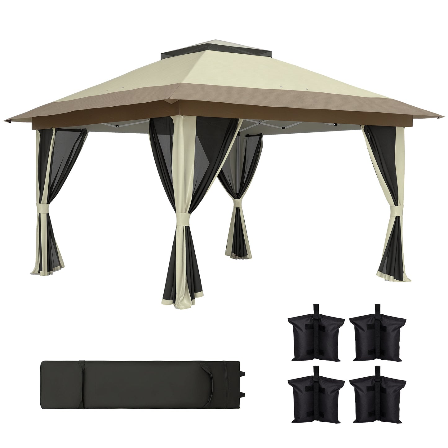 Outsunny Carpa Plegable Gazebo_0