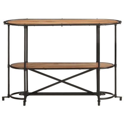 Mesa Consola Madera Maciza De Acacia 110x42x76 Cm_2