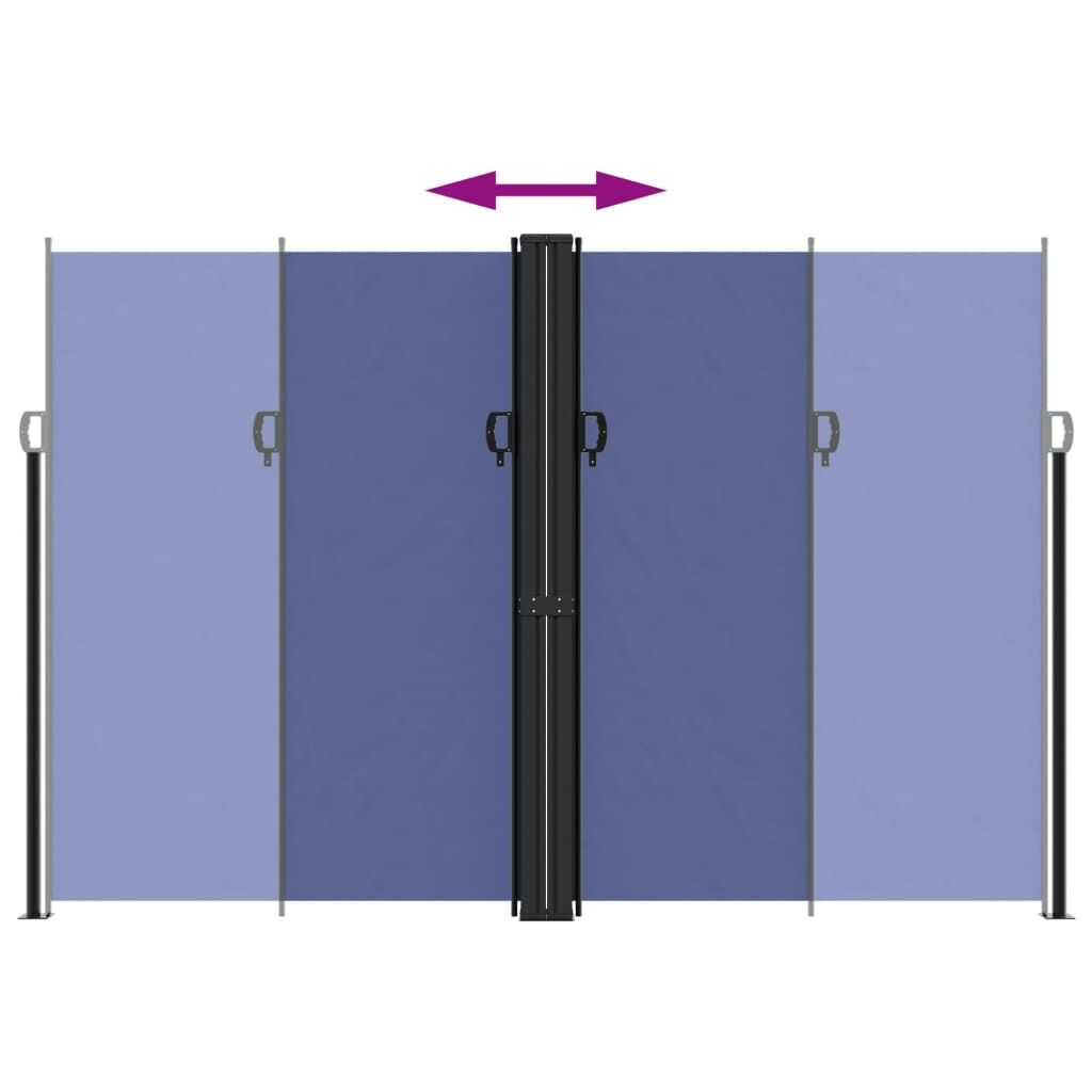 Vidaxl Toldo Lateral Retráctil Azul 220x1000 Cm_4