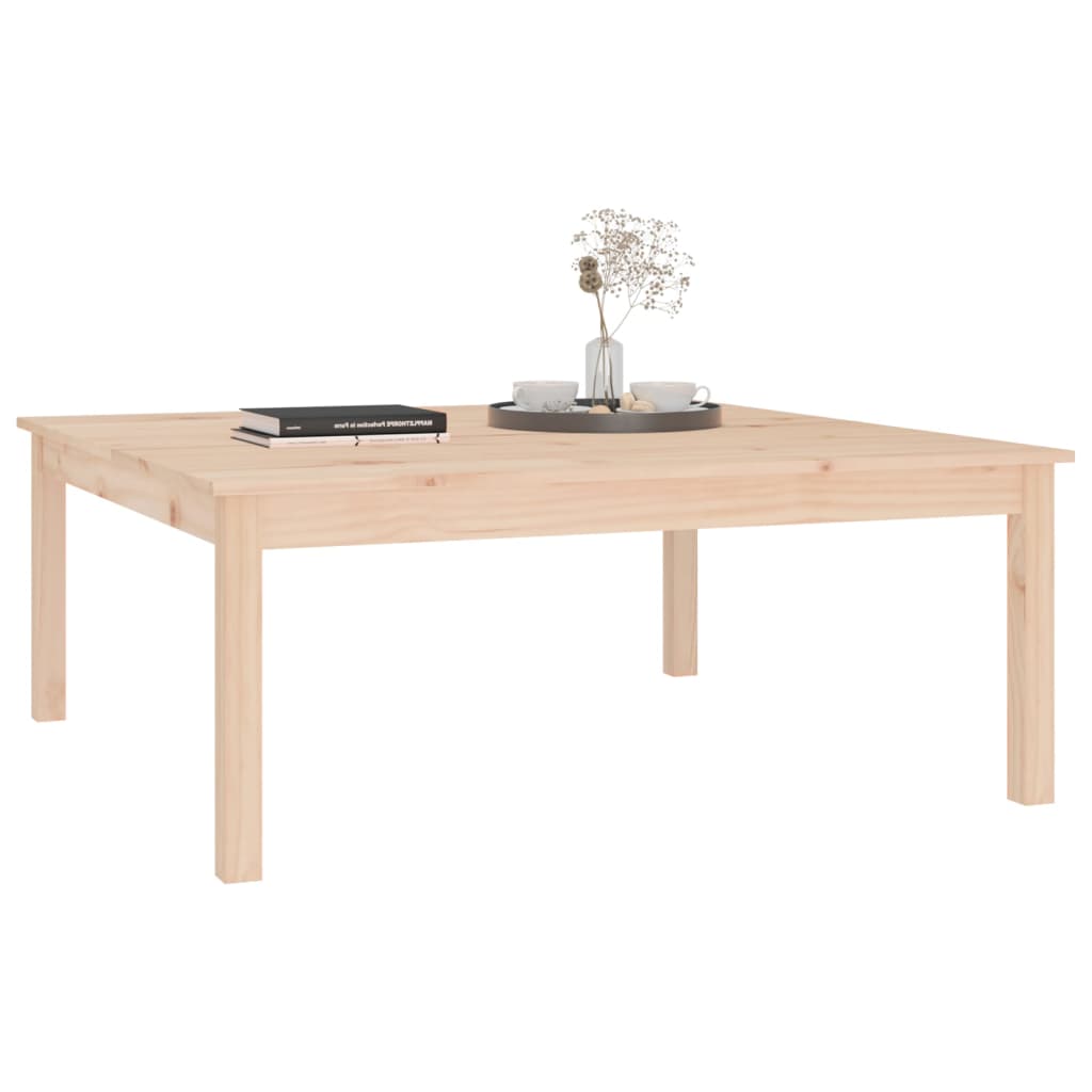 Mesa De Centro De Madera Maciza De Pino 100x100x40 Cm_3