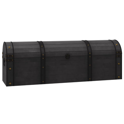 Baúl De Almacenaje Estilo Vintage Madera Maciza 120x30x40 Cm_1