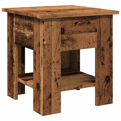 Mesa De Centro Madera Ingeniería Madera Envejecida 40x40x42 Cm_0